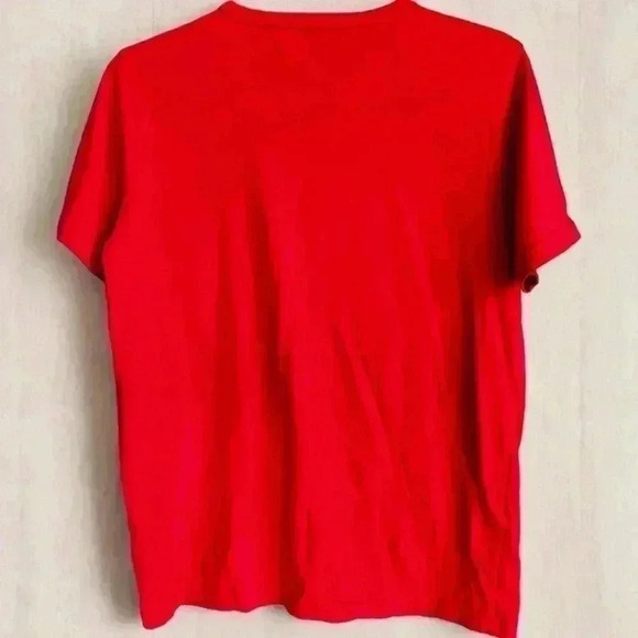 True Religion Red Juniors Sz XL (18-20) Short Sleeve T-Shirt MCM Retro Stretch - Picture 7 of 9